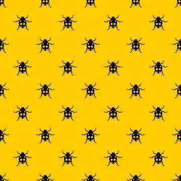 Ladybug pattern vector Stock Illustration