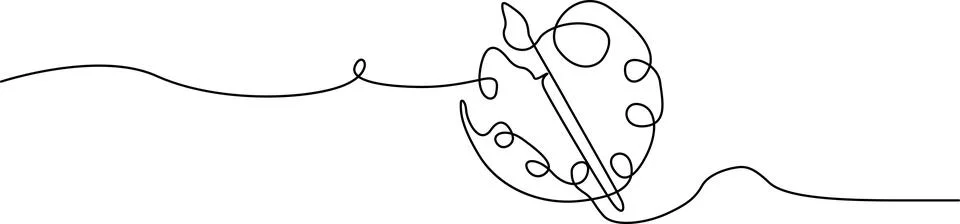 Ladybug with scissors on a squiggly line Vector Stock Illustration