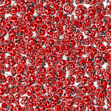 Ladybug swarm background 스톡 일러스트