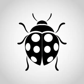 Ladybug vector icon Stock Illustration