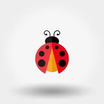 Ladybug. Vector icon Stock Illustration