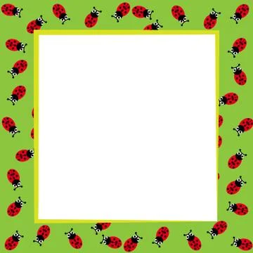 Ladybugs board . Vector illustration. Stock Illustration