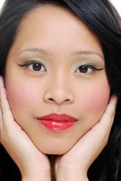 Lady's face Stock Photos