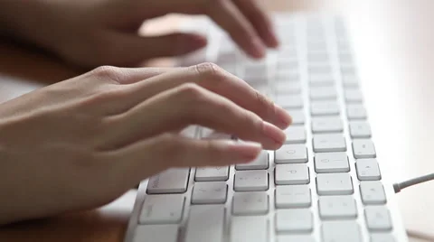 Lady's hands typing Video stock 45407500