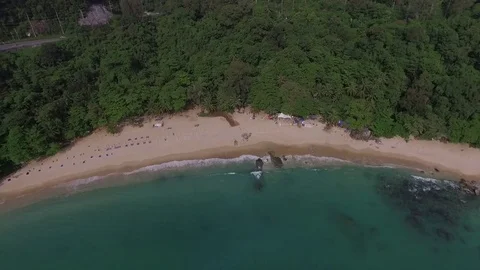 Laem beach, zoom in Stock Footage 83772919