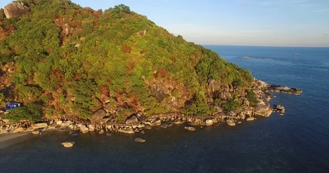 Laem Hat Rin, Leela Beach, Light House, Koh Phangan, Thailand Видео 97245215