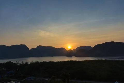 Laemsak Sunset Stock Photos