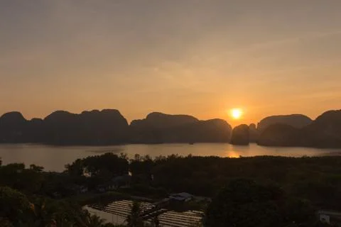 Laemsak Sunset Stock Photos