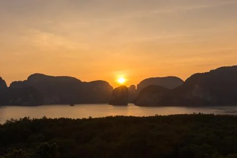 Laemsak Sunset Stock Photos