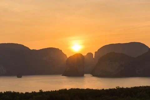 Laemsak Sunset Stock Photos