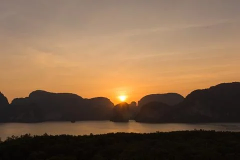 Laemsak Sunset Stock Photos
