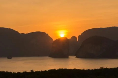 Laemsak Sunset Stock Photos
