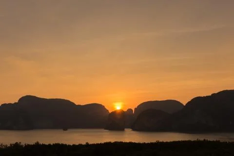 Laemsak Sunset Stock Photos