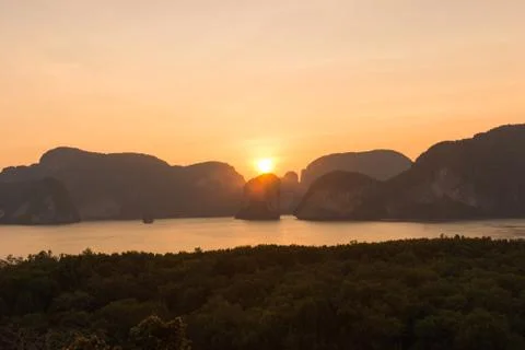 Laemsak Sunset Stock Photos