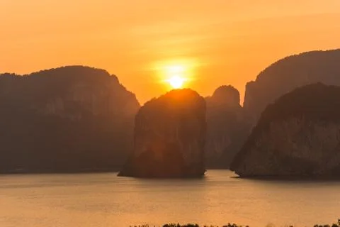 Laemsak Sunset Stock Photos