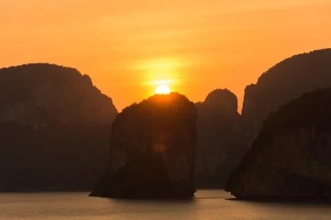 Laemsak Sunset Stock Photos
