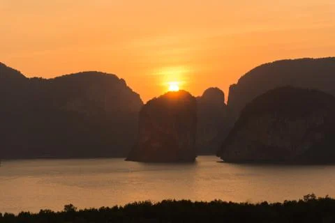 Laemsak Sunset Stock Photos