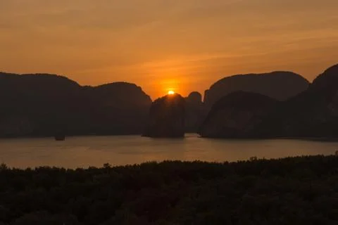 Laemsak Sunset Stock Photos