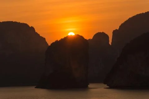 Laemsak Sunset Stock Photos