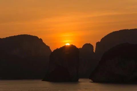 Laemsak Sunset Stock Photos