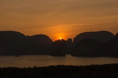 Laemsak Sunset Stock Photos