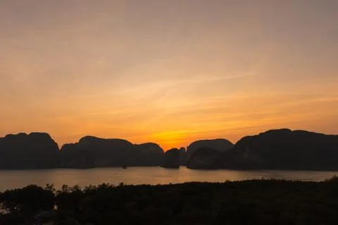 Laemsak Sunset Stock Photos