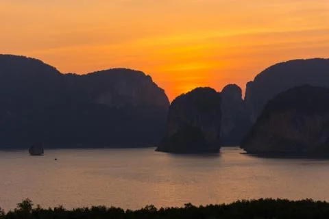Laemsak Sunset Stock Photos