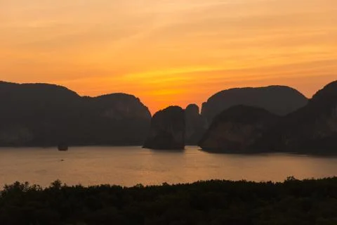 Laemsak Sunset Stock Photos