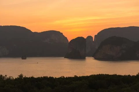 Laemsak Sunset Stock Photos