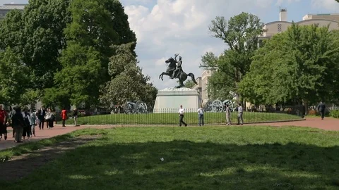 Lafayette Square Slow Motion Stock Footage 120732612