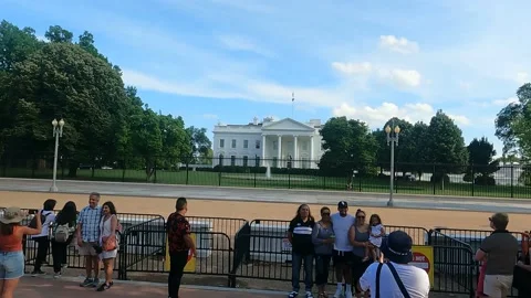 Lafayette Square White House View Washington DC Video stock 157452402