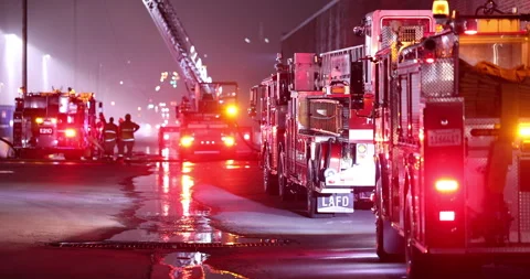 LAFD Fire Department Stock Footage 337424815