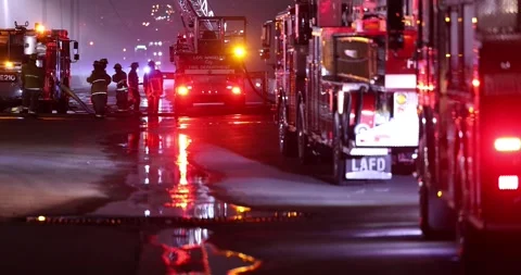LAFD Fire Department Stock Footage 337429851