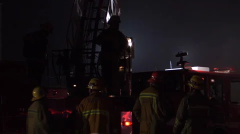 LAFD FIRE Dept Chatsworth CA 库存影片 1456828