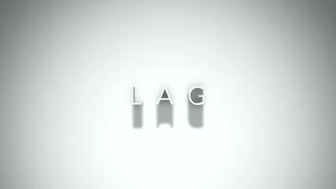 Lag 3D title animation with shadows on a white background Stock Footage 297671639