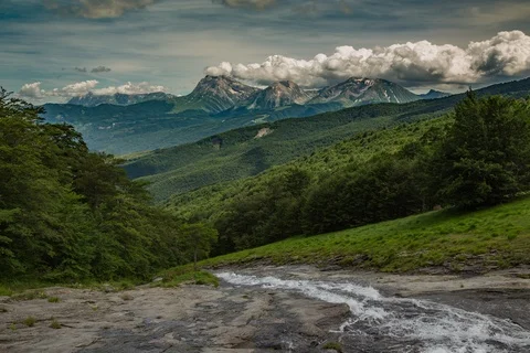 From Laga to Gran Sasso Stock Footage 92091262