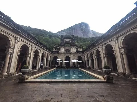 Lage Palace Perspective view Stock Photos