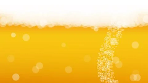 Lager beer. Background with craft splash. Oktoberfest foam. Stock Illustration