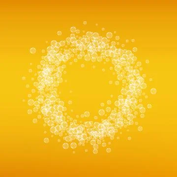 Lager beer. Background with craft splash. Oktoberfest foam. Bava Stock Illustration