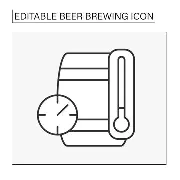 Lagering line icon Stock Illustration