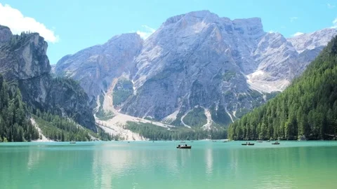 Lago braies 1 Stock Footage 171174525