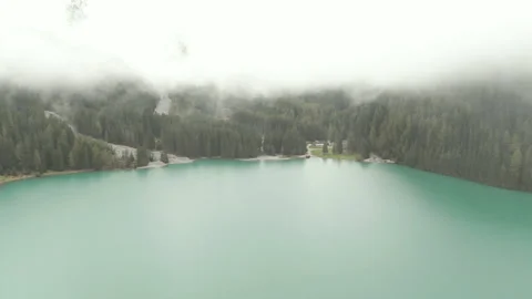 Lago di Carezza Stock Footage 302907224