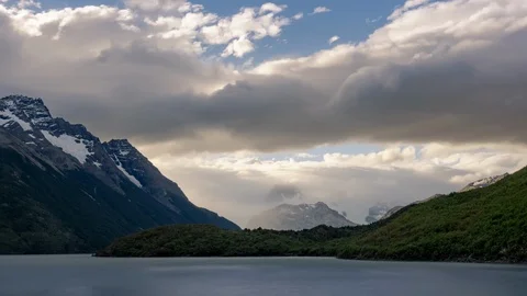 The lago dickson before the sunset Stock Footage 113931551