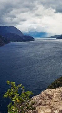 Lago Lacar Stock Photos