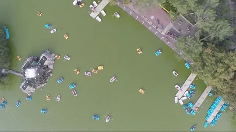 Lago Mayor de Chapultepec. Mexico,City Stock Footage 44349031