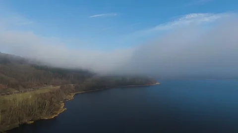 Lago niebla Stock Footage 103310194