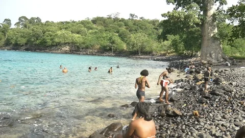 Lagoa azul beach Stock Footage 87192631