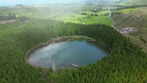 Lagoa-do-Canario-Drone-View-01 Stock-Footage 321188719