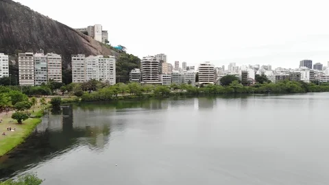 Lagoa Lake in Rio Video stock 113748828