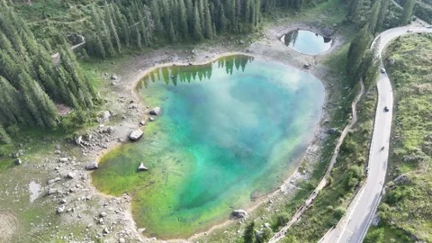 Lago.di.Carezza.Italy.2507 Video stock 313448813